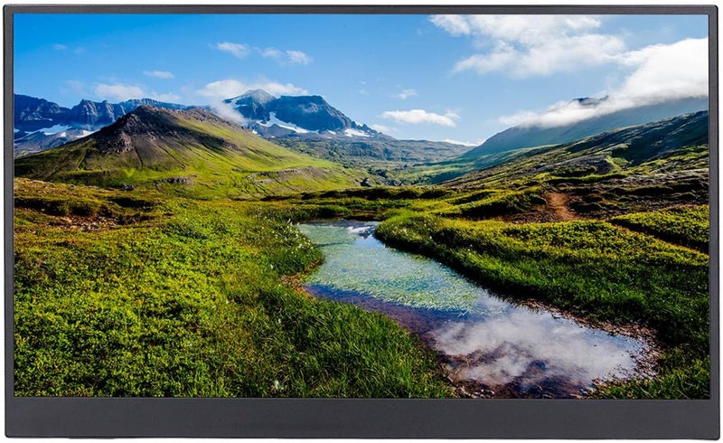 ciciglow 15.6 Inch Portable Display, 1080P Computer Display, Thin and Lightweight Portable External Touch Screen Display for Laptop Computer PC Game Console - Image 1